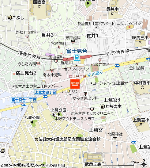 まいばすけっと富士見台千川通り店付近の地図